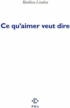 Ce qu'aimer veut dire - Prix Médicis 2011