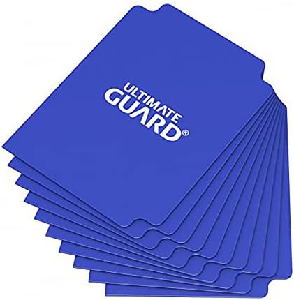Ultimate Guard Intercalaires Carte Taille Standard (Lot de 10, Bleu)