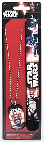 Joy Toy - 91639 Star Wars Captain Phasma Slap Bande et Collier avec Pendentif de