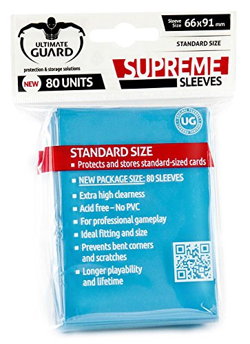 Ultimate Protection suprÉme manches Taille standard (Lot de 80, bleu clair massif)