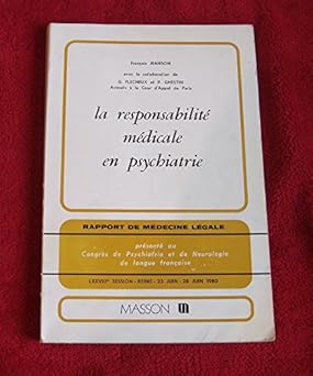 la responsabilità médicale en psychiatrie
