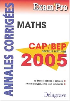 Mathématiques CAP et BEP: Secteur tertiaire