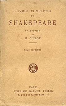 OEUVRES COMPLETES DE SHAKSPEARE (SHAKESPEARE), TOME I (Vie de Shakespeare, Hamle