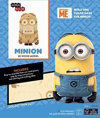 Incredibuilds Minions 3D Wood Model Kit Minion Kits