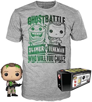 Funko Ghostbusters Pop! & Tee Box Dr, Peter Venkman heo Exclusive Size M Shirts