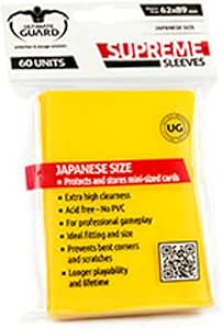 Ultimate Protection suprÉme manches japonais Taille (Lot de 60, jaune)