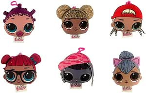 L,O,L, Surprise, Peluche Squishy 10 cm, avec 2 Surprises (1 charms & 1 Bracelet), Modêles Alçatoires, Jouet pour Enfants dês 6 Ans, LLD15