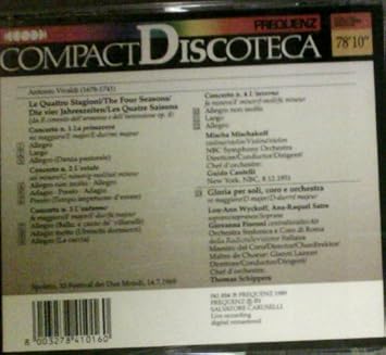 Vivaldi,Guido Cantenelli,Thomas Schippers