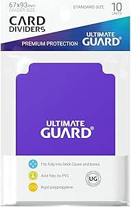 Ultimate Guard Intercalaires Carte (Lot de 10, Standard, Violet)