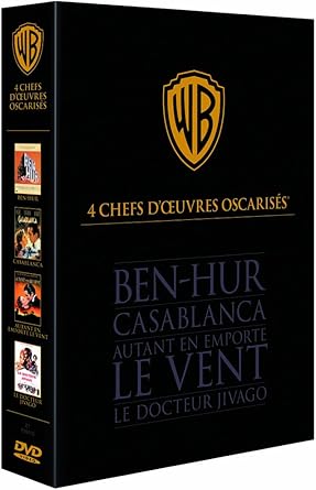 4 Chefs d'Œuvres oscarisés - Ben-Hur- Casablanca- Autant en Emporte le Vent- Le Docteur Jivago