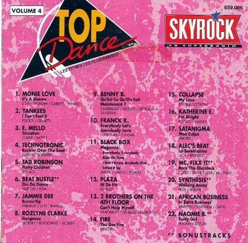 Top Dance Volume 4 (compilation cd 1991)