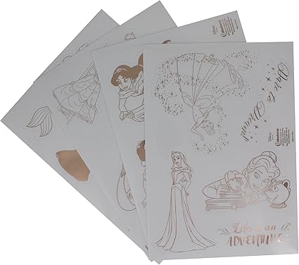 Ensemble de décalcomanie officiel de Disney Princess Vinyl Gadget