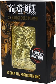 Fanattik YU-GI-Oh! - Exodia Le Maudit - Carte en métal plaquà Or Collector