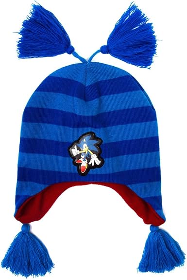 Beanie 'Sonic' - Poms - Bébà garçon - Bleu - Taille unique