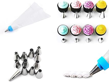 decorador Lot de 12 Mini Douilles Assortie avec sa Poche réutilisable