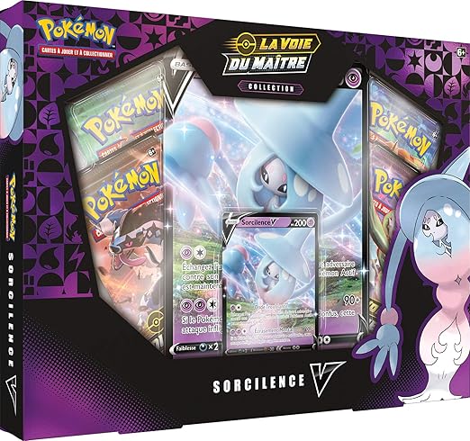 Pokemon Coffret Sorcilence-V Voie du Maître-Jeu de Cartes à collectionner, POKOCT3501