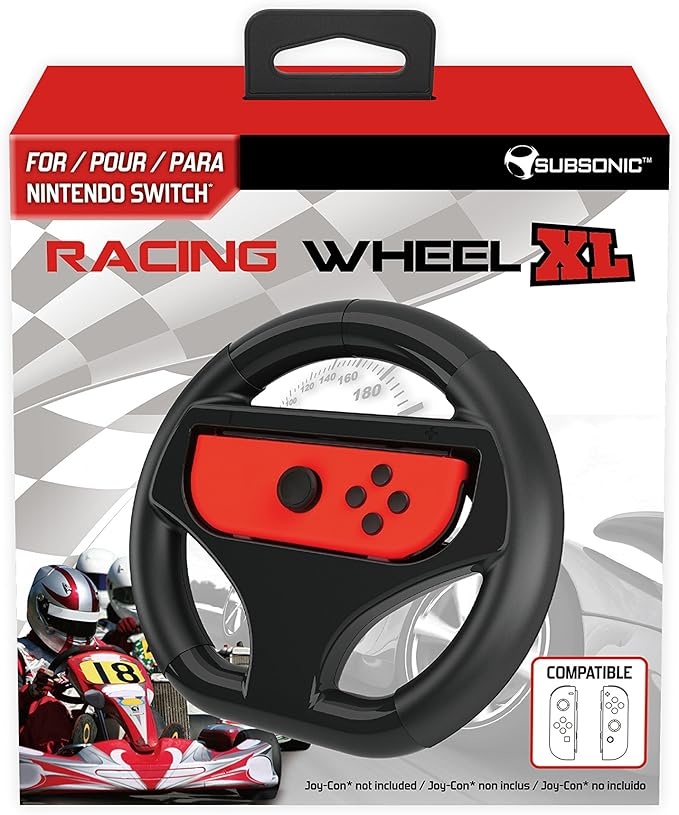Subsonic - Volant "Racing Wheel" Taille XL pour Nintendo Switch