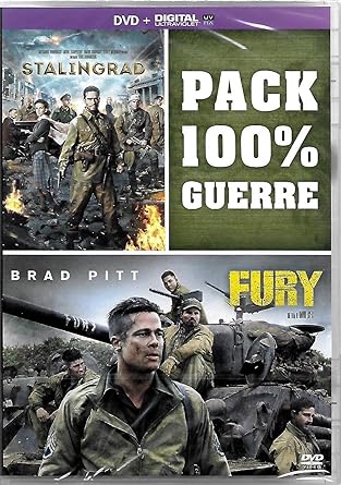 2 Films Guerre : Fury + Stalingrad + 1 Film UV à télécharger parmi 25 Films