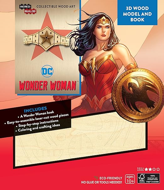 Incredibuilds DC Comics 3D Wood Model Kit Wonder Woman Tiara Kits