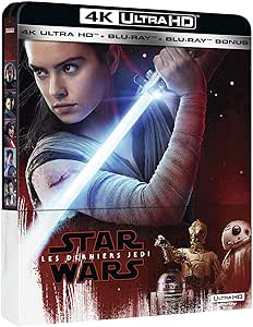 Star Wars : Les Derniers Jedi - Steelbook UHD 4K + Blu-ray 2D + Blu-ray Bonus [4