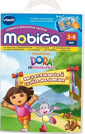 Vtech - 250805 - Jeu Educatif Electronique - Jeu Mobigo - Dora L'Exploratrice