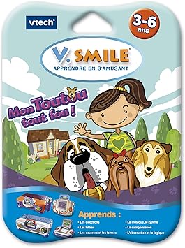VTech - Cartouche de jeu V,Smile (Motion) MON TOUTOU TOUT FOU 084265