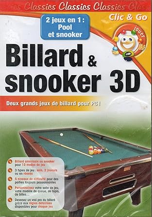 BILLARD & SNOOKER 3 D - WINDOWS: XP /ME/2000/98