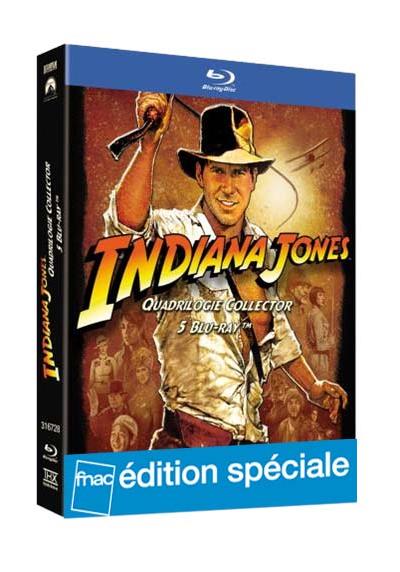 Indiana Jones La Quadrilogie Edition Fnac limitée Blu-ray