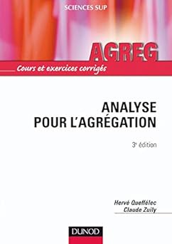 Analyse pour l'agrégation ( Livre )