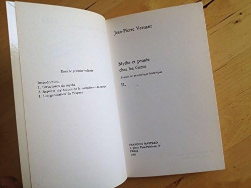 Mythe et pensée chez les Grecs, Tome 2