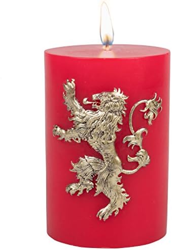 Game of Thrones Bougie grande maison Lannister Insignia sculpte 8,5pouces bougie Multi ge de pilier avec 80 heure Burn Time cadeau parfait pour l obtenu Fan