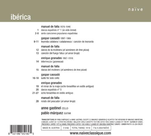 Iberica [CD] Gastinel Marquez- Gastinel, Anne -  Marquez, Pablo- Gastinel, Marqu