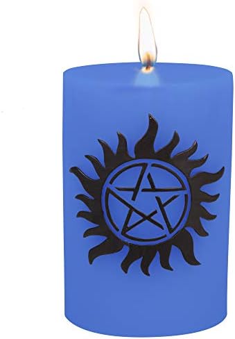 Supernatural Bougie Grand AntiPossession Insignia sculptà 8,5" Pilier Multi ge