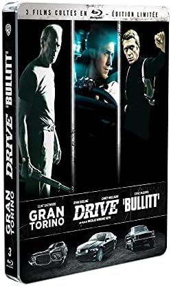 3 Films cultes-Coffret-Gran Torino + Drive + Bullitt [Edition SteelBook limitée]