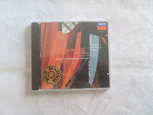 Formazioni/Folk Songs/Sinfonia [Audio CD] Chailly,Riccardo- Cgo- Berio,Luciano