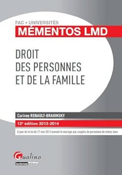 Droit des personnes et de la famille ( Livre )