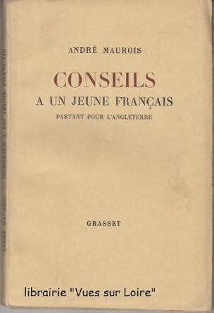 Conseils à un jeune Français partant pour l'Angleterre