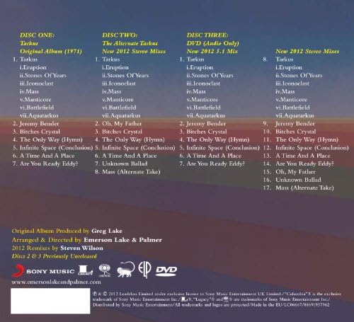 Tarkus [Audio CD] Emerson, Lake & Palmer