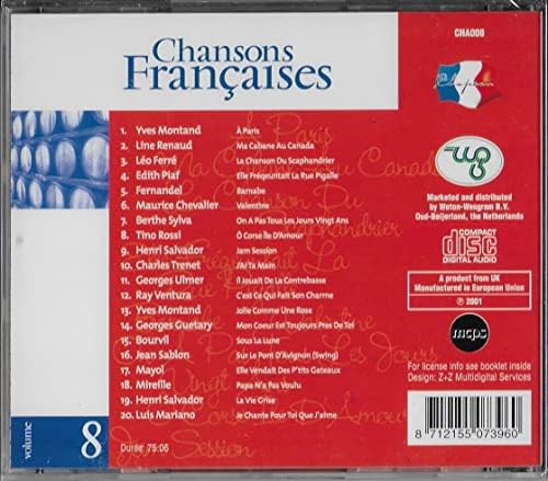 Chansons Francaises 8 [Import]