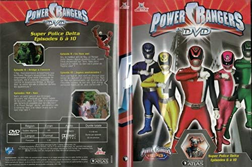 Power Rangers en DVD Super Police Delta épisode 1 à 5