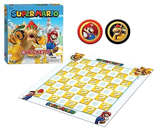 USAopoly Super Mario Bros. Checkers Super Mario VS Browser Board Games