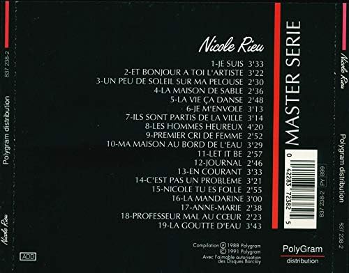 Master série [CD] Nicole Rieu