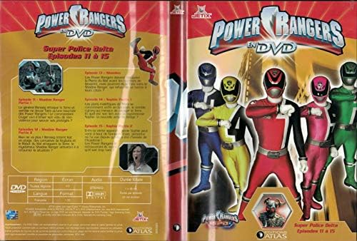 Power Rangers en DVD Super Police Delta épisode 11 à 15