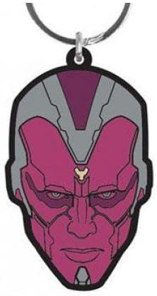 Pyramid International Avengersâ?¯: L'Ére d'Ultron (Vision) Porte-clés 4,5 x 6 cm, en Caoutchouc, Multicolore, 4 x 6 x 1,3 cm