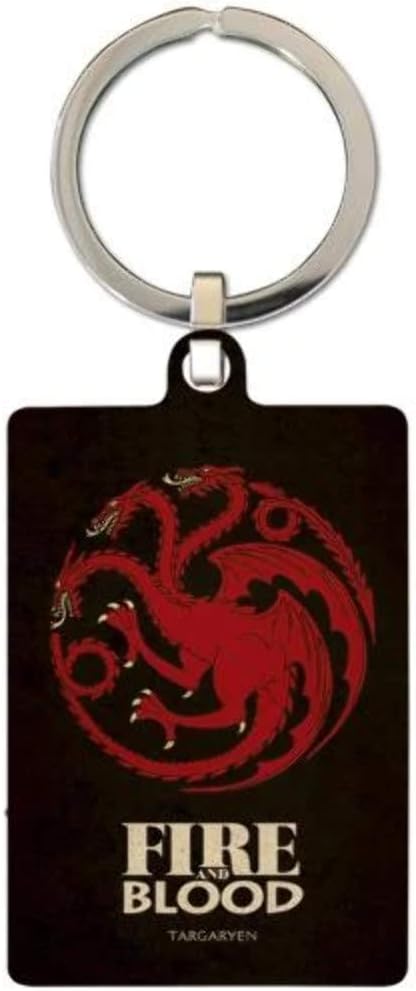 ZigZag Island Game of Thrones - Porte-clés métal Targaryen 6 cm