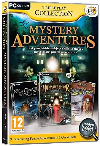 3 mystères palpitants à élucider ( objets caches pack de 3 jeux ) UNSOLVED MYSTERIES CLUB - les visiteurs du passà ET amelia Earhart / Victorian mysteries - la dame blanche