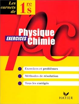 Physique-chimie, 1re S, carnet d'exercices
