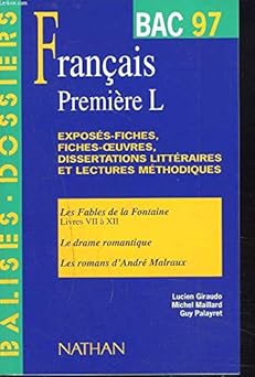 Dossier Bac 1997, Français, 1re L