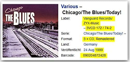 Chicago: the Blues Today [Audio CD] Various