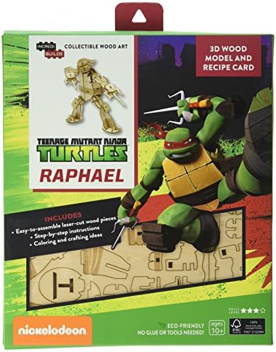 Incredibuilds Teenage Mutant Ninja Turtles 3D Wood Model Kit Leonardo Kits